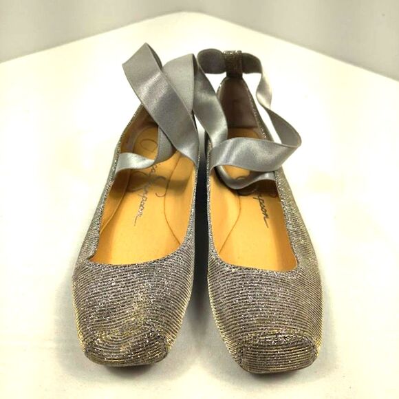 Women's Jessica Simpson Mandalaye Metallic Ballet Flats US Size 8.5M - Picture 2 of 5